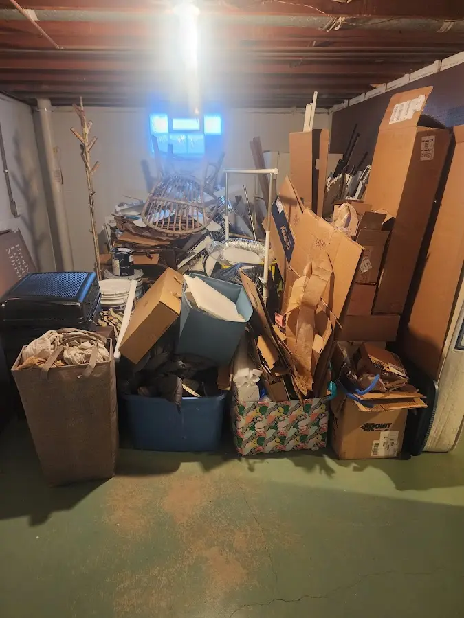 Roll-off dumpster container at job site for Roll Off Dumpster Rental in Mount Repose